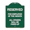Signmission Reserved for Employee of Month All Others Fired Up Heavy-Gauge Alum Sign, 18" x 24", GW-1824-23207 A-DES-GW-1824-23207 - alternate 1